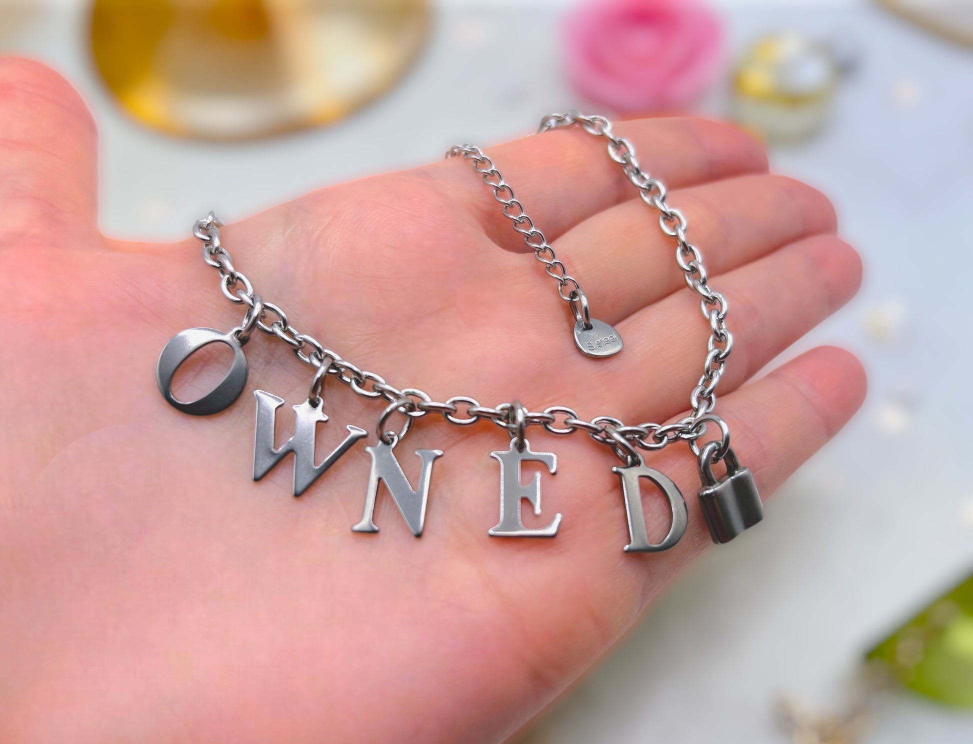 owned BDSM Submissive Jewelry anklet chain