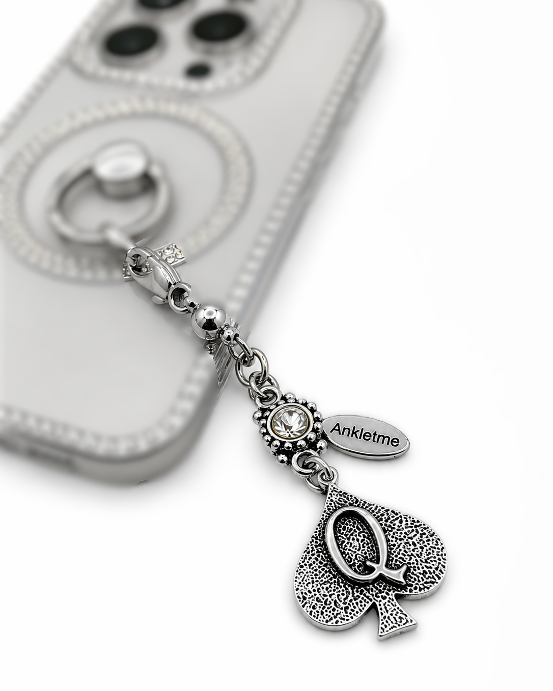 qos bbc charm pendant spade