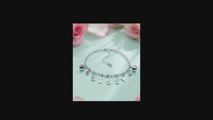 Sissy Custom Anklet Bracelet with Jingling Bells