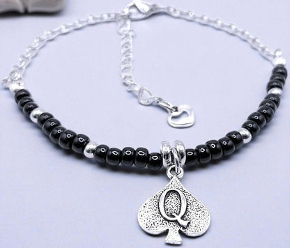 QOS Hotwife Jewelry Anklet / Bracelet Queen of Spades
