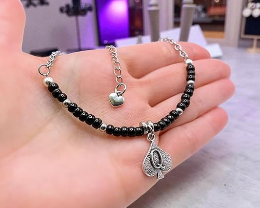 QOS Anklet / Bracelet w/ Queen of Spades Charm