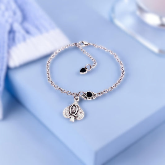 QOS Queen of Spades Chain With Vintage Charm