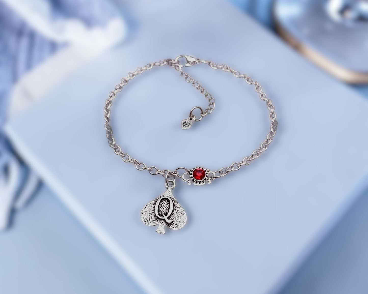 QOS Queen of Spades Chain With Vintage Charm