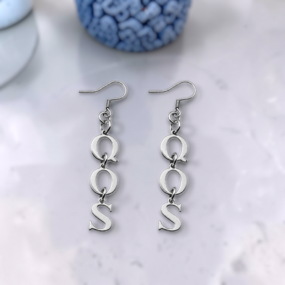 QOS Queen of Spades BBC Earrings - 100% Stainless Steel