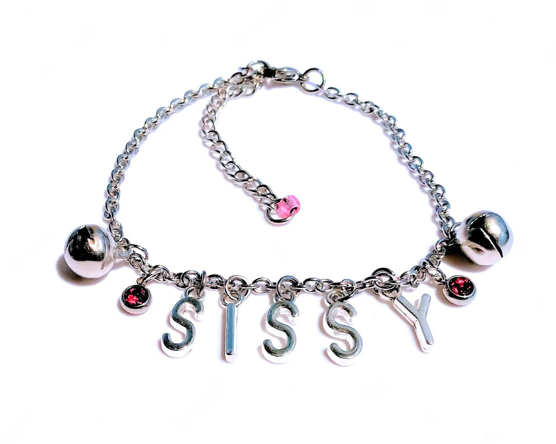 Sissy Anklet Bracelet with Jingling Bells