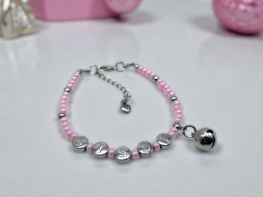 Sissy Anklet / Bracelet with Bell Charm