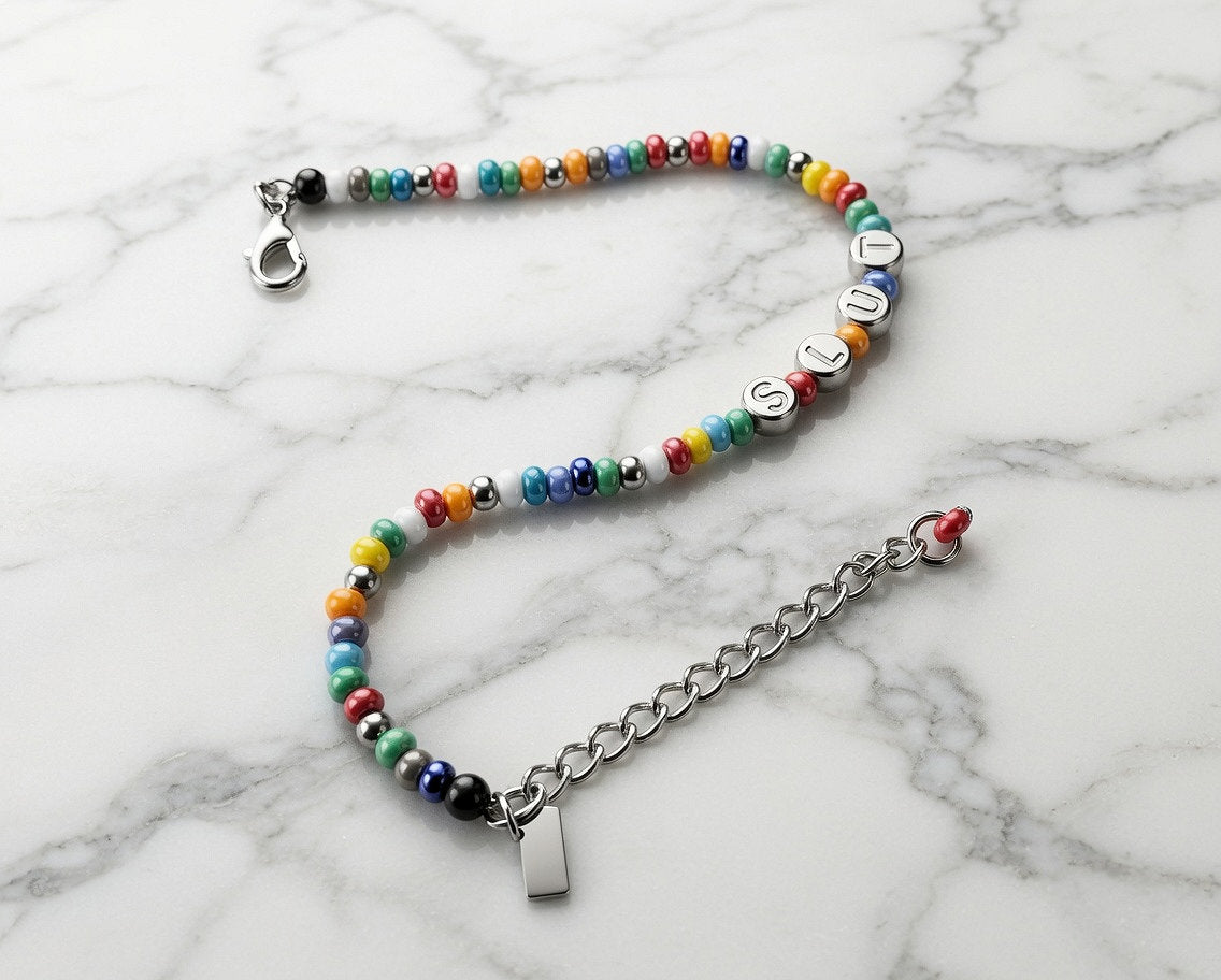 Slut Anklet Bracelet - Custom