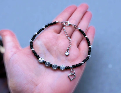 Slut Anklet Bracelet - Custom