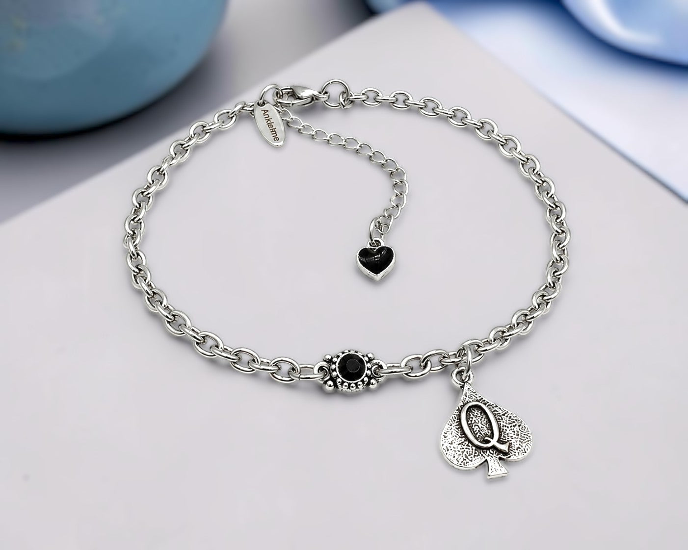 Custom Anklet Bracelet with Vintage Charm
