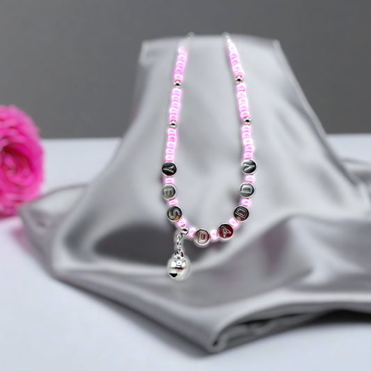 Yes Daddy Anklet Bracelet Choker with Lock Charm