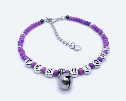 Yes night Anklet Bracelet Swingers Jewelry Hotwife Cuckold