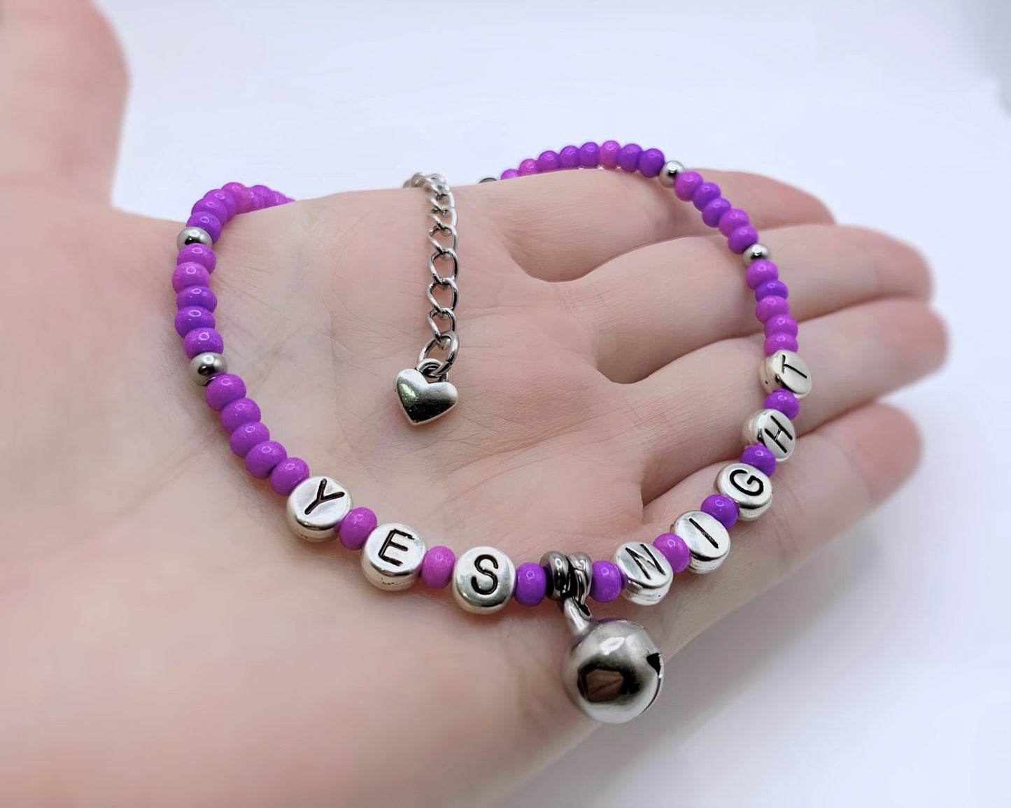 YES Night Anklet / Bracelet w/ Jingling Bell