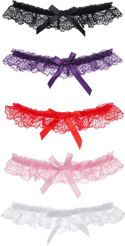 Lace Garter Leg Ribbon
