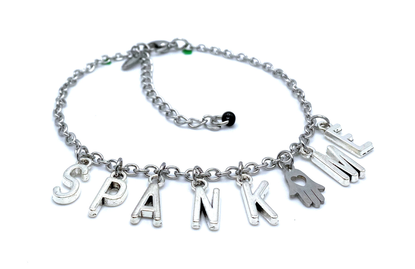 Spank Me Anklet with Hand Charm BDSM Jewelry