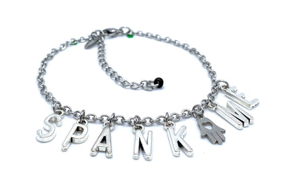 Spank Me Anklet with Hand Charm BDSM Jewelry