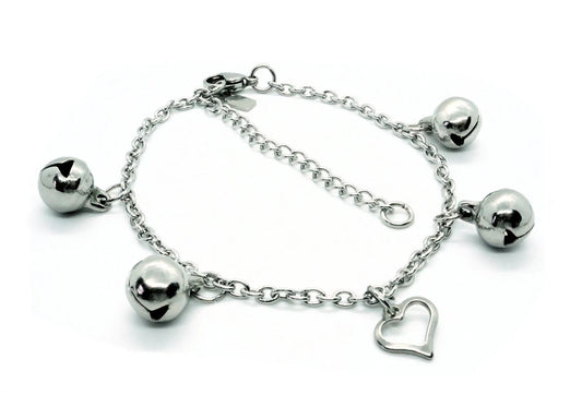 Submissive Anklet w/ Heart & Bells